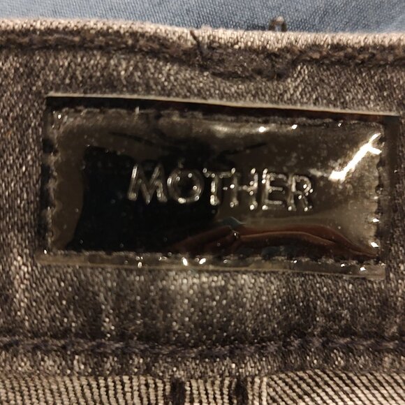 MOTHER The Ditcher Zip Ankle Jeans Womens 28, Smoking Section Black - Picture 5 of 10